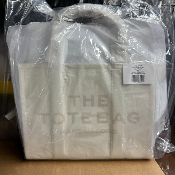 MARC JACOBS The Leather Medium Tote Bag – Cotton - Picture 8 of 10